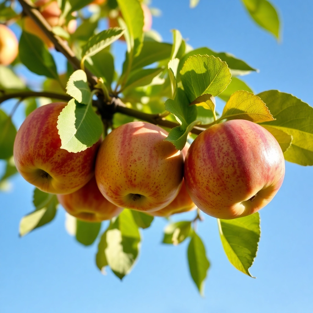 Free AI Apple On Tree iPhone Masterful Wallpaper